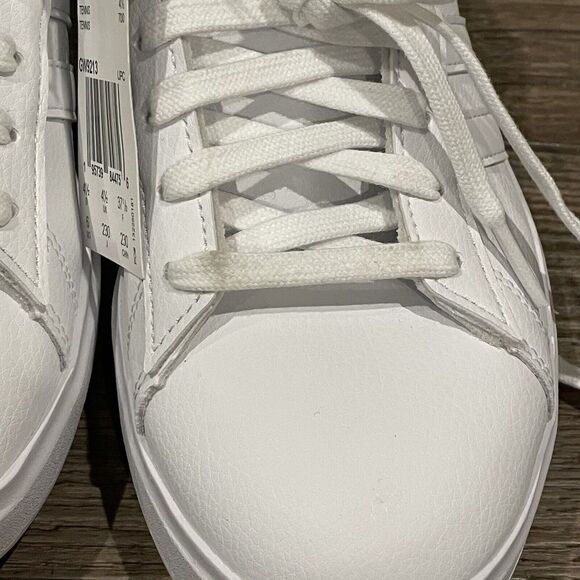 Adidas Grand Court 2 Sneakers White Gold Metallic Womens 6 GW9213 Shoes Youth 5 - Picture 16 of 16
